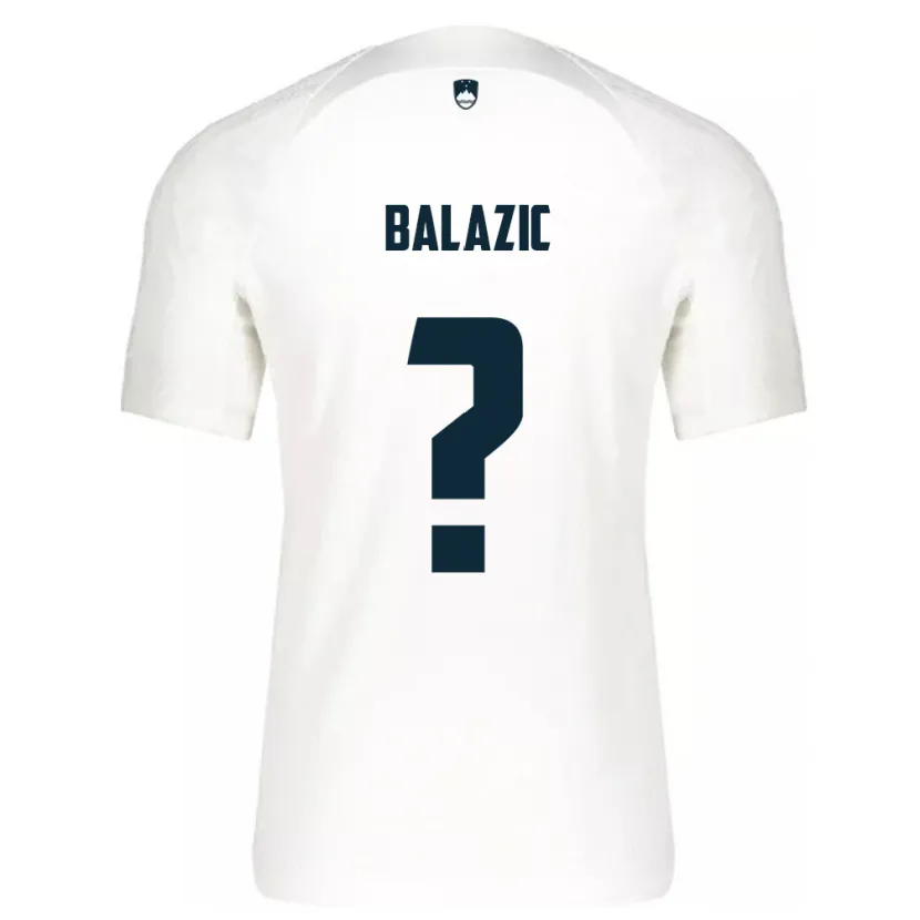 Danxen Dame Slovenia Jan Balazic #0 Hvit Hjemmetrøye Drakt Trøye 24-26 Skjorter T-Skjorte