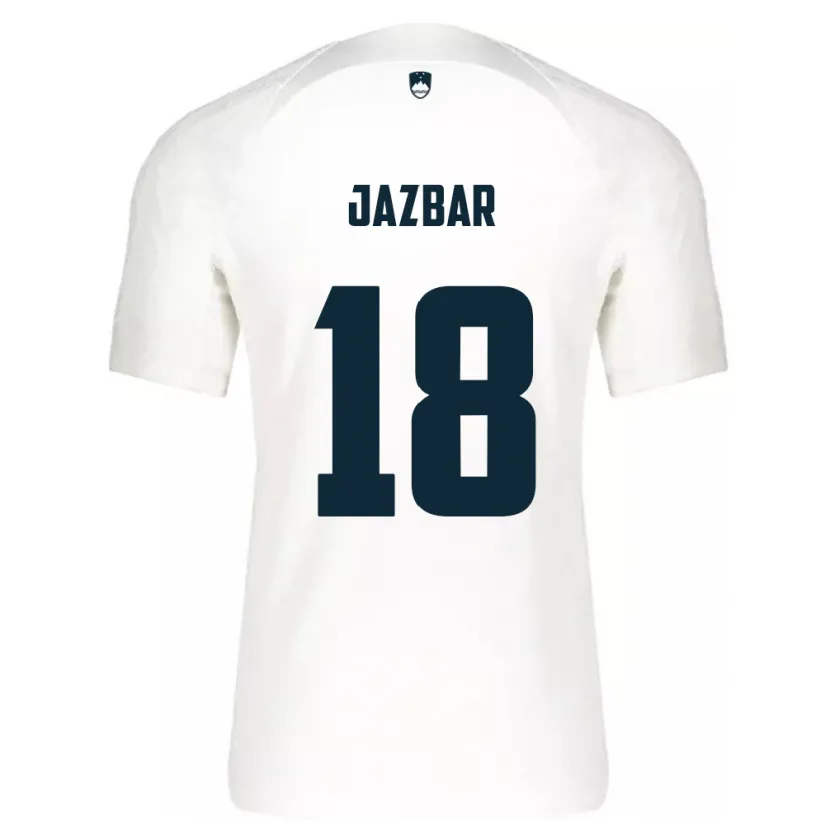Danxen Dame Slovenia Chris Jazbar #18 Hvit Hjemmetrøye Drakt Trøye 24-26 Skjorter T-Skjorte
