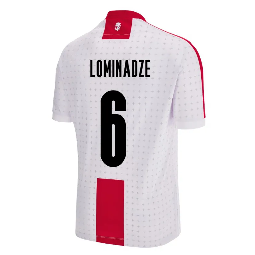 Danxen Dame Georgia Nodar Lominadze #6 Hvit Hjemmetrøye Drakt Trøye 24-26 Skjorter T-Skjorte