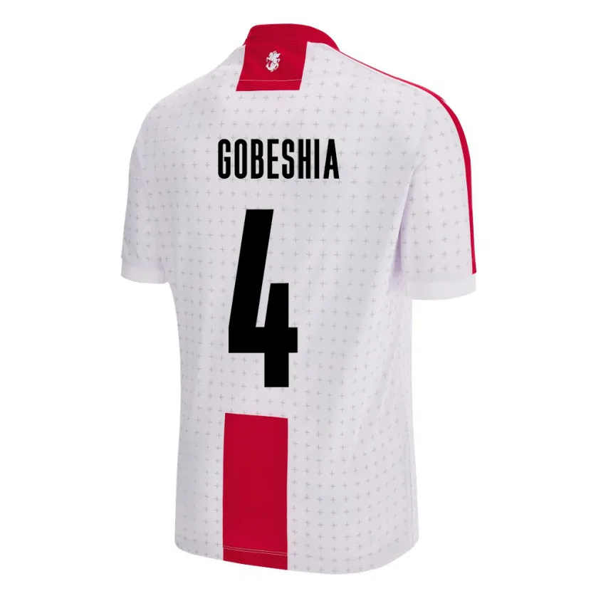 Danxen Dame Georgia Tengo Gobeshia #4 Hvit Hjemmetrøye Drakt Trøye 24-26 Skjorter T-Skjorte