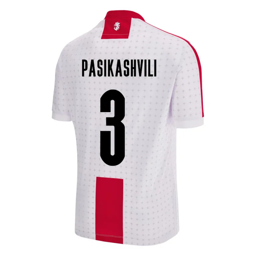Danxen Dame Georgia Nino Pasikashvili #3 Hvit Hjemmetrøye Drakt Trøye 24-26 Skjorter T-Skjorte