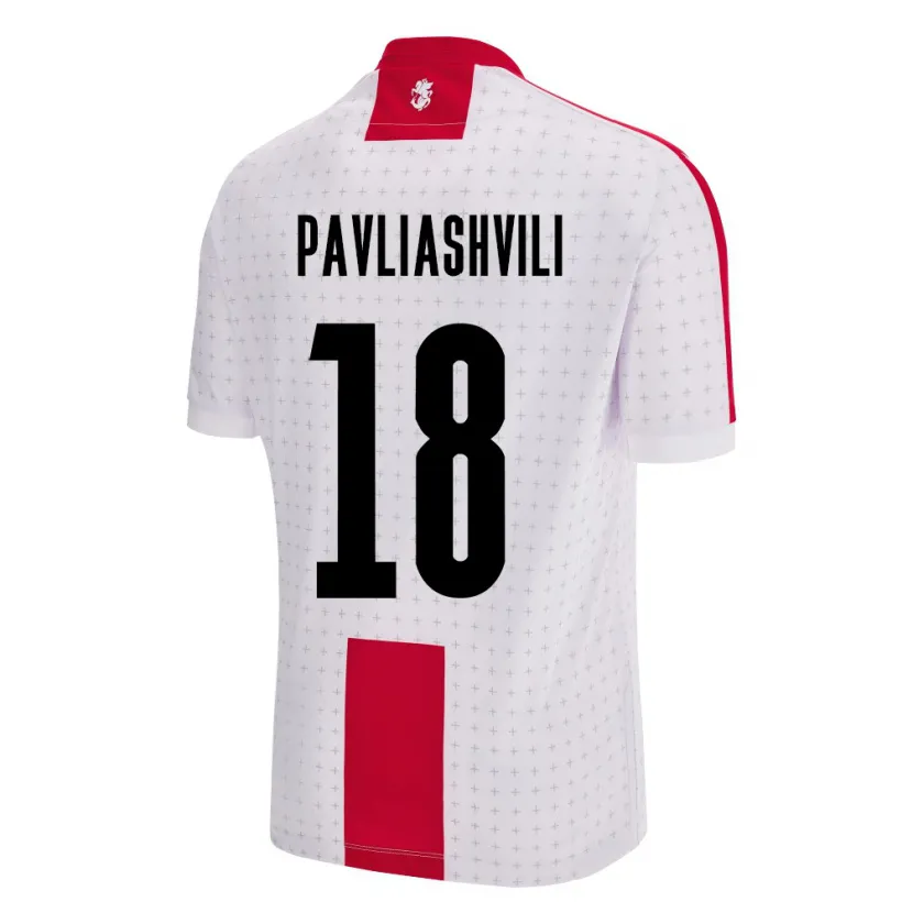Danxen Dame Georgia Ana Pavliashvili #18 Hvit Hjemmetrøye Drakt Trøye 24-26 Skjorter T-Skjorte