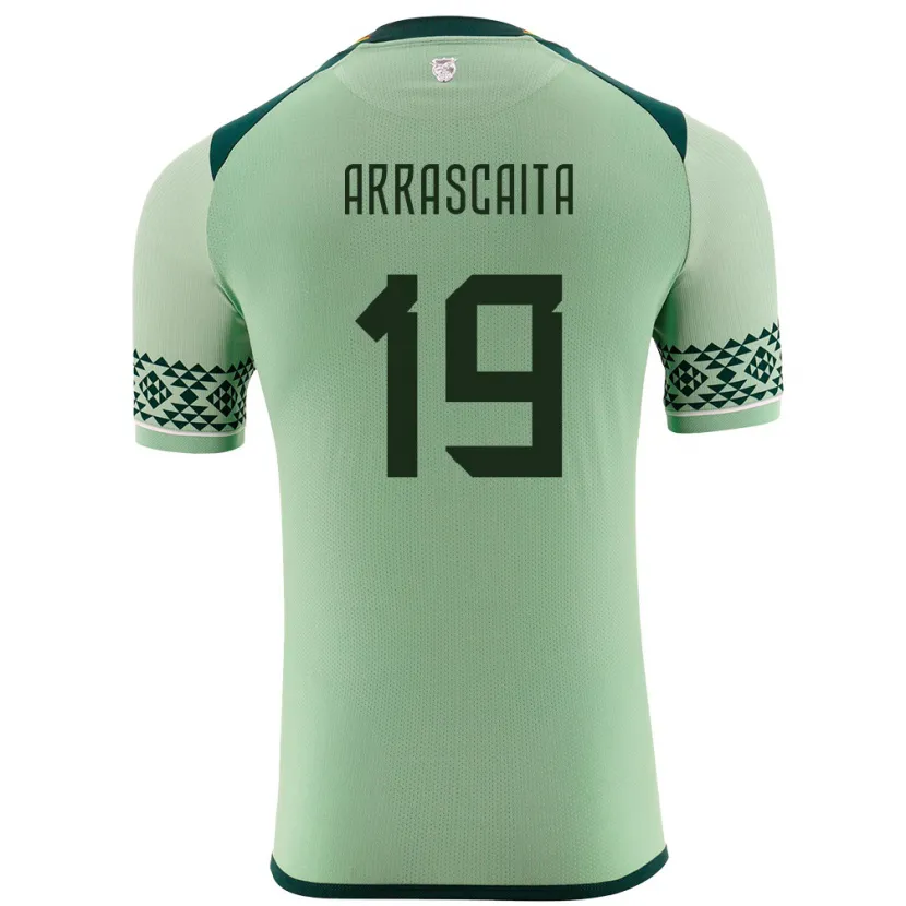 Danxen Dame Bolivia Jaime Arrascaita #19 Lysegrønn Hjemmetrøye Drakt Trøye 24-26 Skjorter T-Skjorte