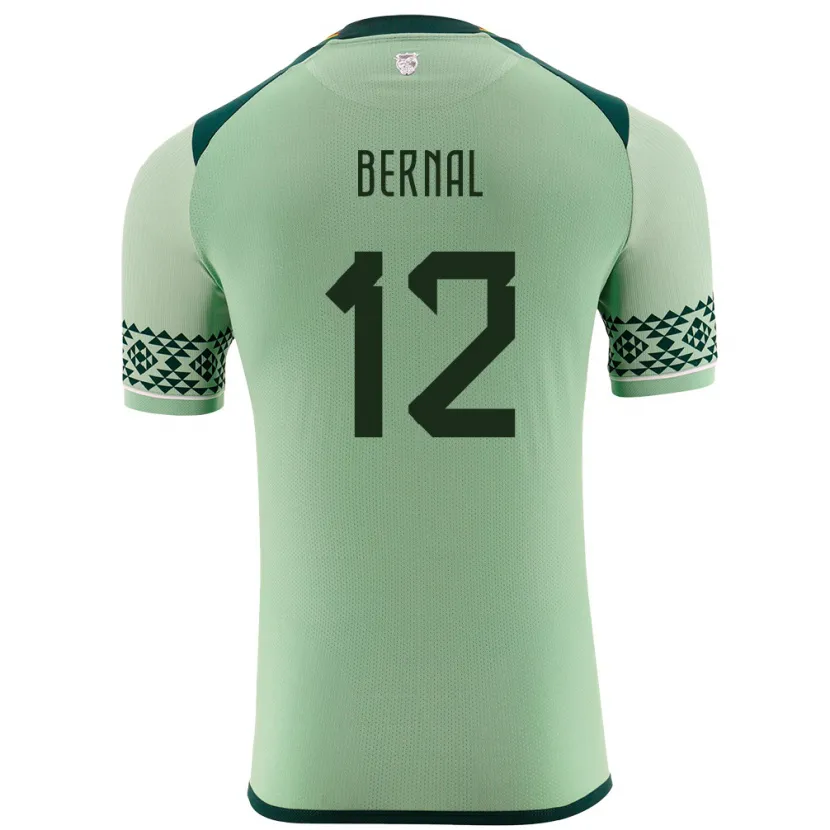 Danxen Dame Bolivia Joel Bernal #12 Lysegrønn Hjemmetrøye Drakt Trøye 24-26 Skjorter T-Skjorte