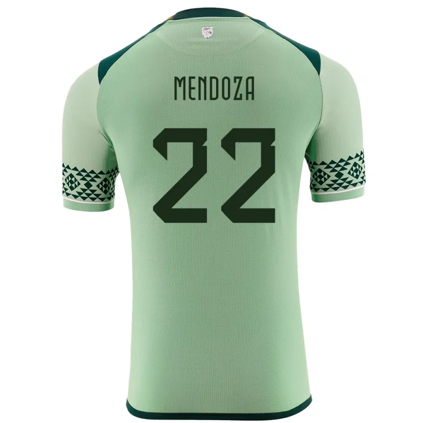 Danxen Dame Bolivia Gonzalo Mendoza #22 Lysegrønn Hjemmetrøye Drakt Trøye 24-26 Skjorter T-Skjorte