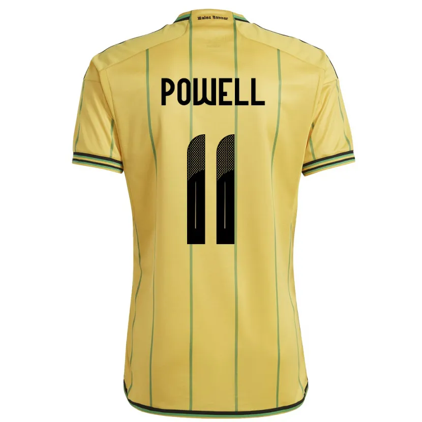 Danxen Dame Jamaica Destiny Powell #11 Gul Hjemmetrøye Drakt Trøye 24-26 Skjorter T-Skjorte