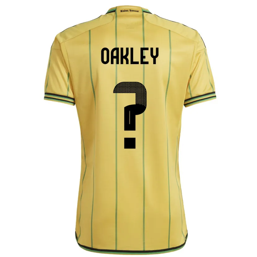 Danxen Dame Jamaica Katie Oakley #0 Gul Hjemmetrøye Drakt Trøye 24-26 Skjorter T-Skjorte