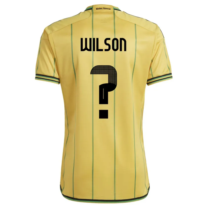 Danxen Dame Jamaica Dannique Wilson #0 Gul Hjemmetrøye Drakt Trøye 24-26 Skjorter T-Skjorte