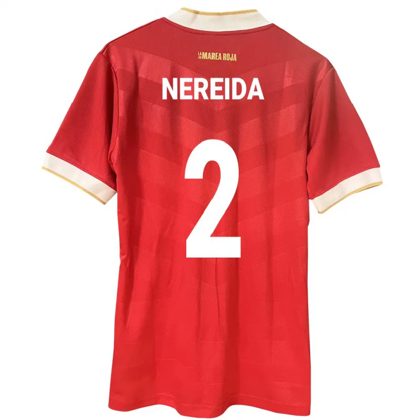 Danxen Dame Panama Juriel Nereida #2 Rød Hjemmetrøye Drakt Trøye 24-26 Skjorter T-Skjorte