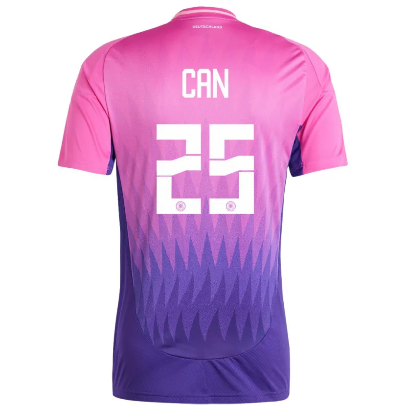 Danxen Dame Tyskland Emre Can #25 Rosa Lilla Bortetrøye Drakt Trøye 24-26 Skjorter T-Skjorte