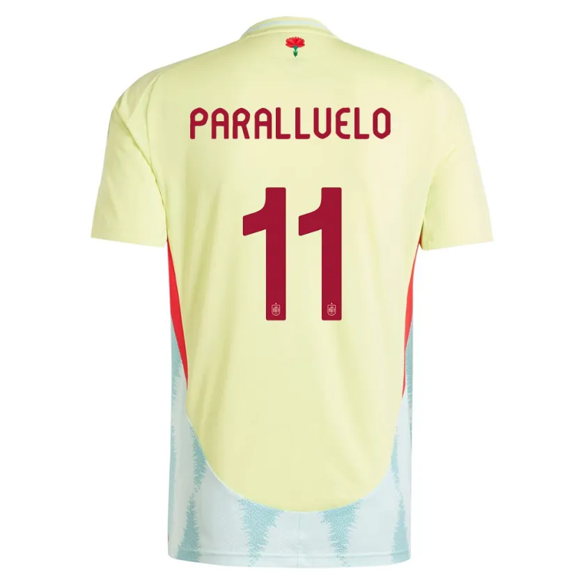 Danxen Dame Spania Salma Paralluelo #11 Gul Bortetrøye Drakt Trøye 24-26 Skjorter T-Skjorte