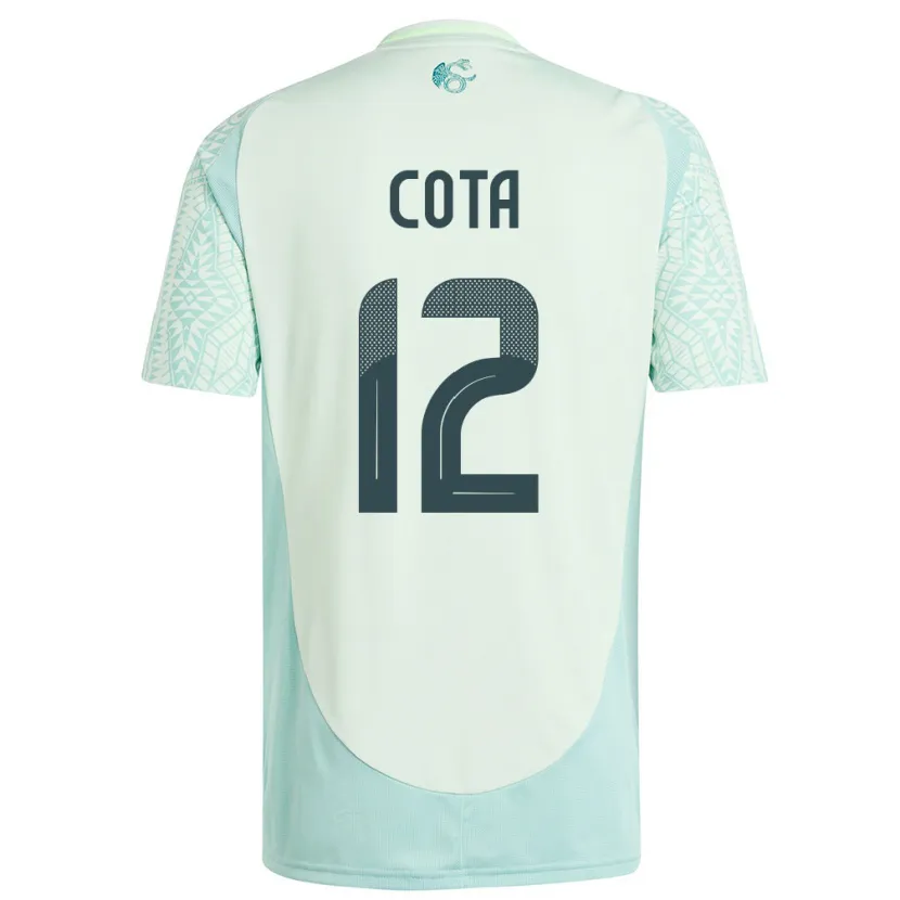 Danxen Dame Mexico Rodolfo Cota #12 Lin Grønn Bortetrøye Drakt Trøye 24-26 Skjorter T-Skjorte