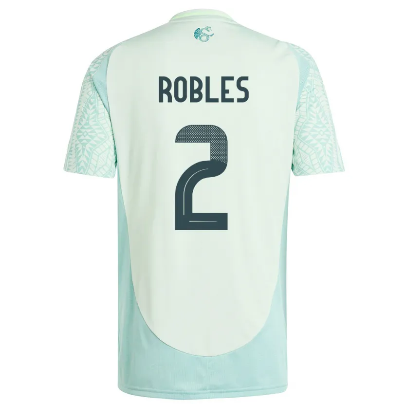 Danxen Dame Mexico Kenti Robles #2 Lin Grønn Bortetrøye Drakt Trøye 24-26 Skjorter T-Skjorte