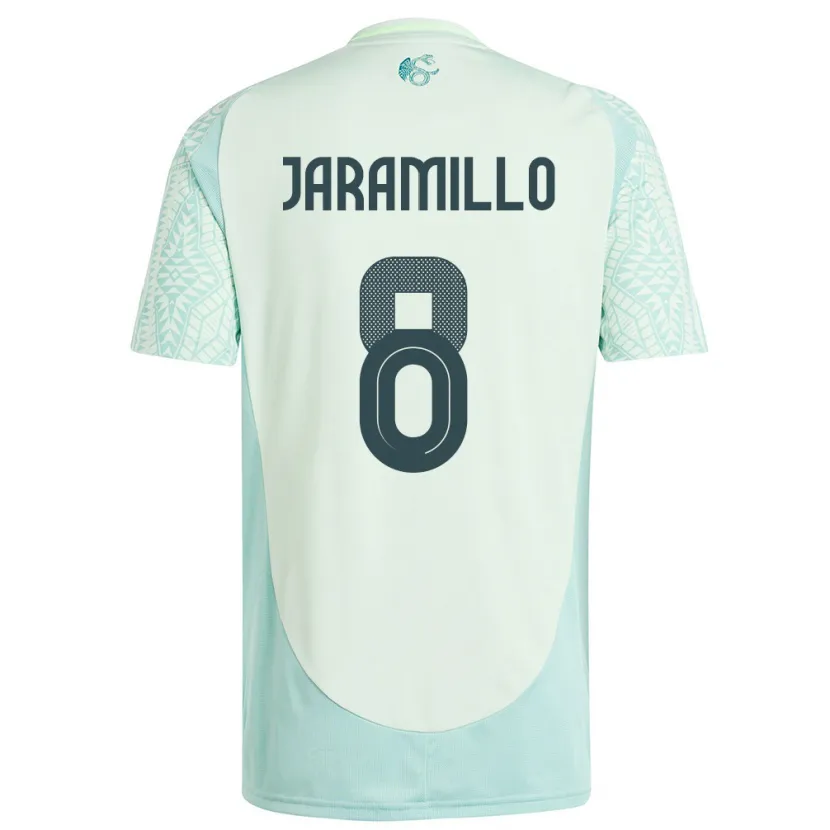 Danxen Dame Mexico Carolina Jaramillo #8 Lin Grønn Bortetrøye Drakt Trøye 24-26 Skjorter T-Skjorte