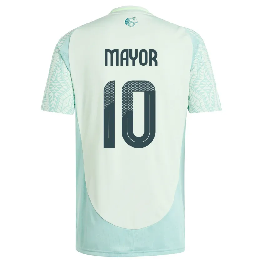 Danxen Dame Mexico Stephany Mayor #10 Lin Grønn Bortetrøye Drakt Trøye 24-26 Skjorter T-Skjorte