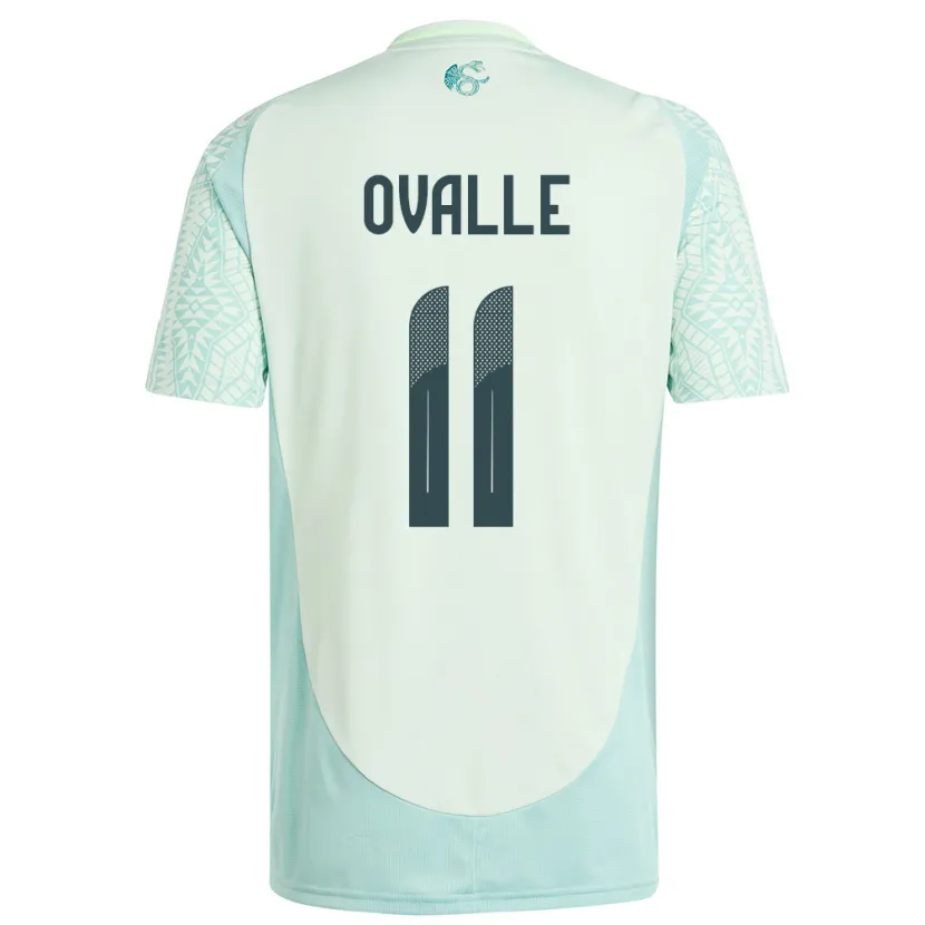 Danxen Dame Mexico Lizbeth Ovalle #11 Lin Grønn Bortetrøye Drakt Trøye 24-26 Skjorter T-Skjorte