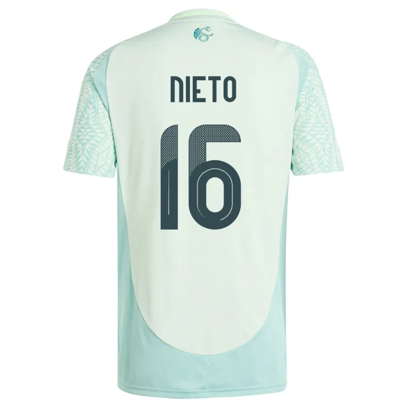 Danxen Dame Mexico Karla Nieto #16 Lin Grønn Bortetrøye Drakt Trøye 24-26 Skjorter T-Skjorte