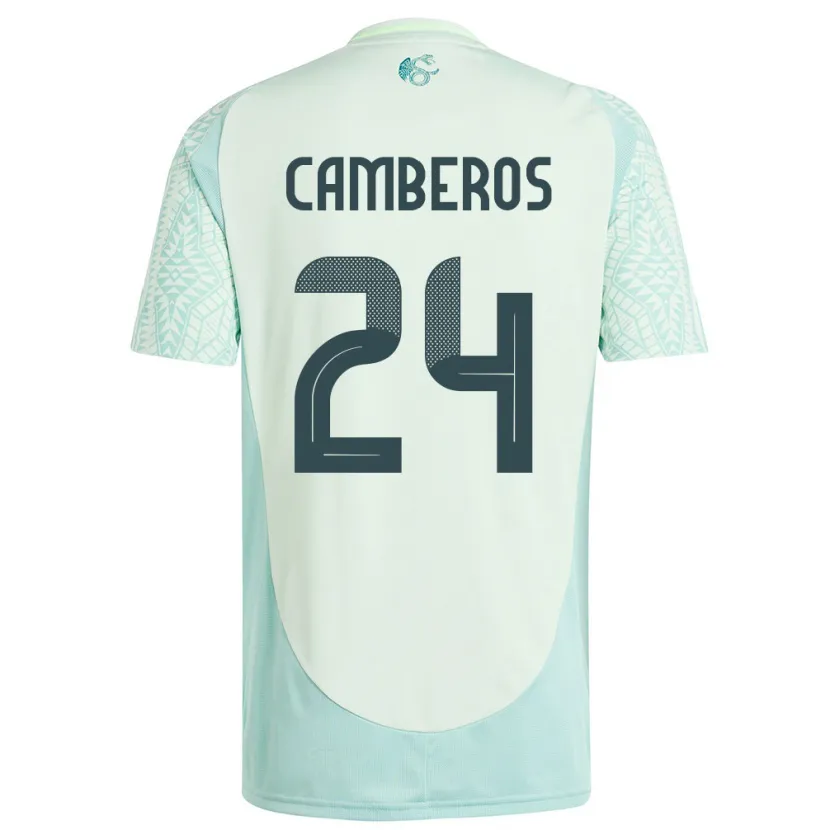 Danxen Dame Mexico Scarlett Camberos #24 Lin Grønn Bortetrøye Drakt Trøye 24-26 Skjorter T-Skjorte