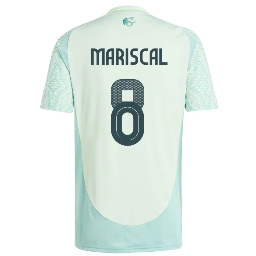 Danxen Dame Mexico Salvador Mariscal #8 Lin Grønn Bortetrøye Drakt Trøye 24-26 Skjorter T-Skjorte