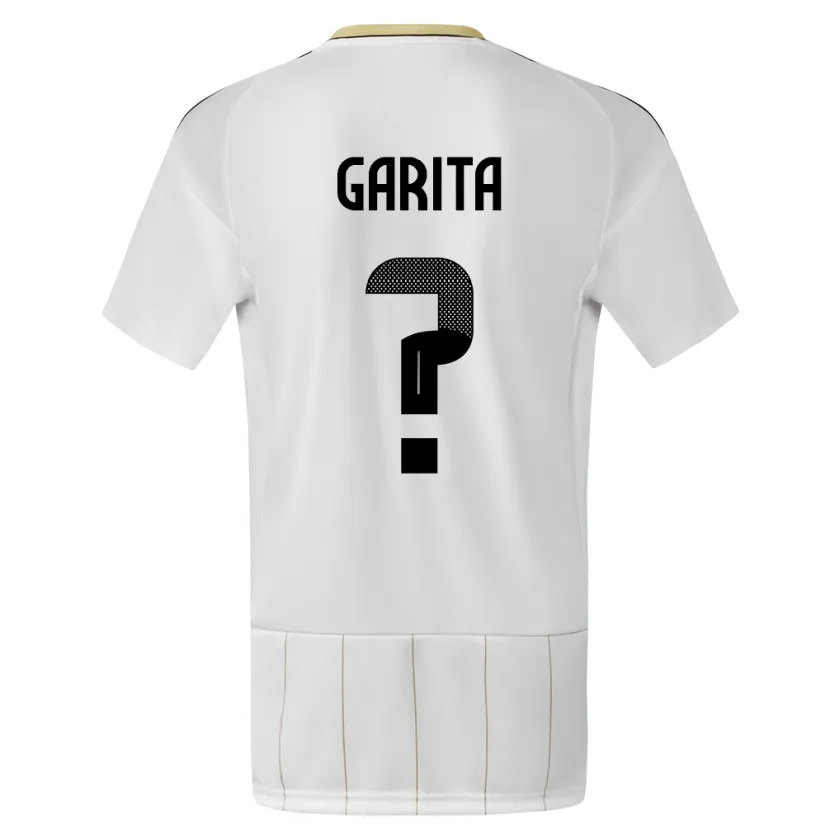 Danxen Dame Costa Rica Emmanuel Garita #0 Hvit Bortetrøye Drakt Trøye 24-26 Skjorter T-Skjorte