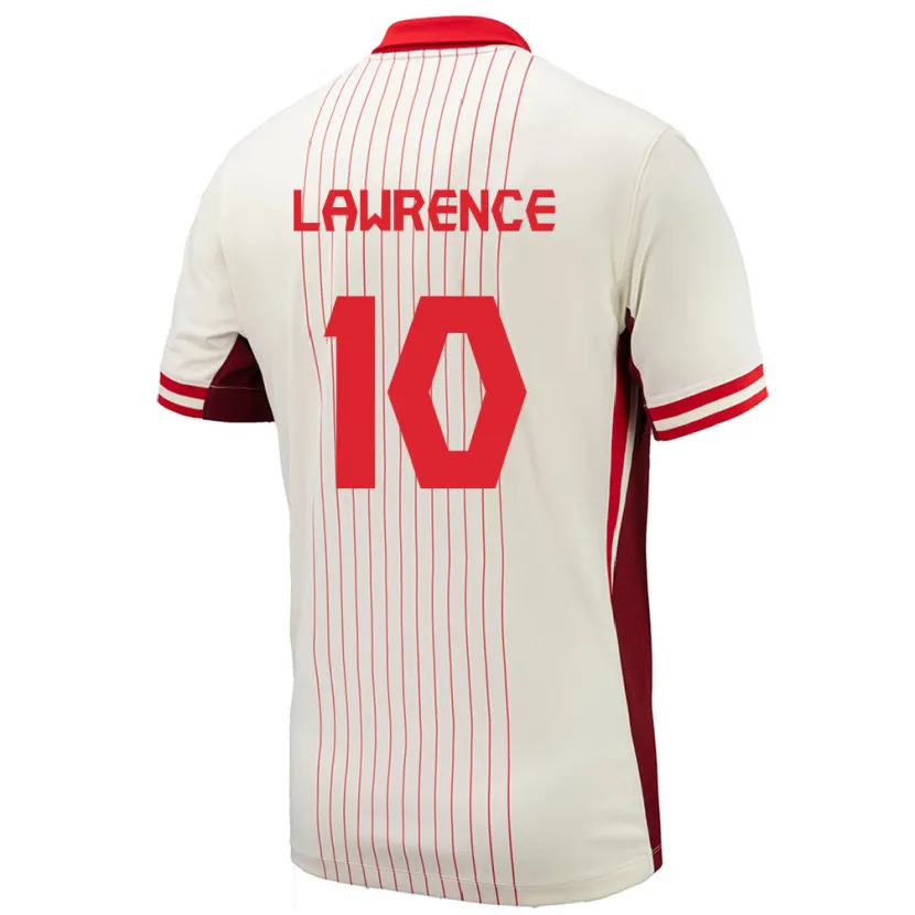 Danxen Dame Canada Ashley Lawrence #10 Hvit Bortetrøye Drakt Trøye 24-26 Skjorter T-Skjorte