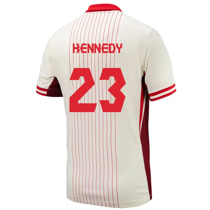 Danxen Dame Canada Scott Kennedy #23 Hvit Bortetrøye Drakt Trøye 24-26 Skjorter T-Skjorte