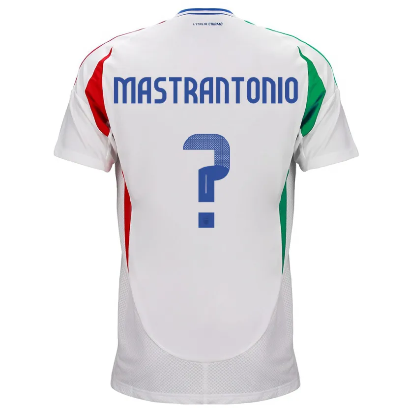 Danxen Dame Italia Davide Mastrantonio #0 Hvit Bortetrøye Drakt Trøye 24-26 Skjorter T-Skjorte