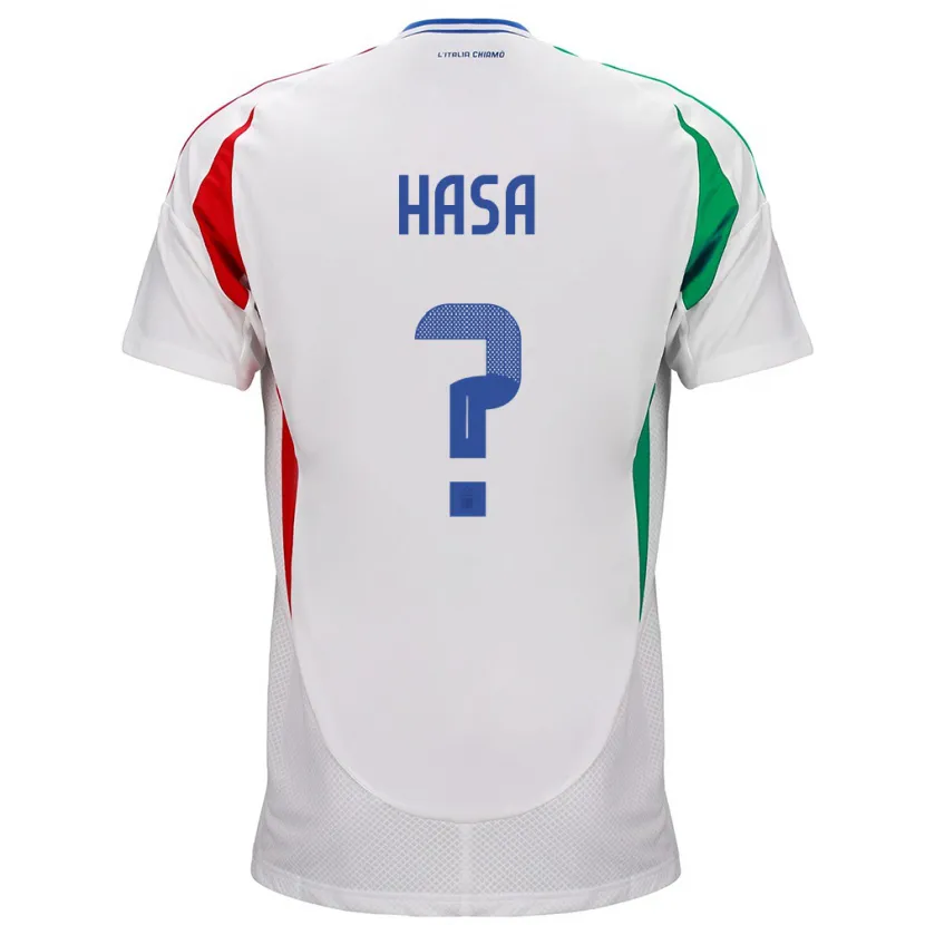 Danxen Dame Italia Luis Hasa #0 Hvit Bortetrøye Drakt Trøye 24-26 Skjorter T-Skjorte