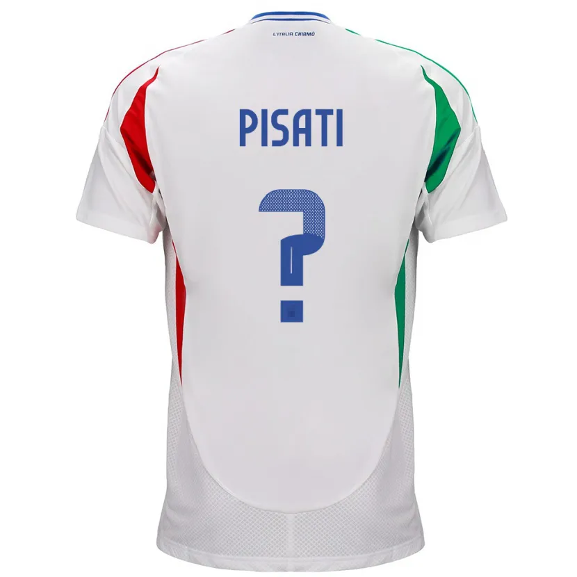 Danxen Dame Italia Samuele Pisati #0 Hvit Bortetrøye Drakt Trøye 24-26 Skjorter T-Skjorte