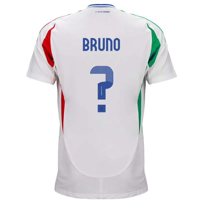 Danxen Dame Italia Giovanni Bruno #0 Hvit Bortetrøye Drakt Trøye 24-26 Skjorter T-Skjorte
