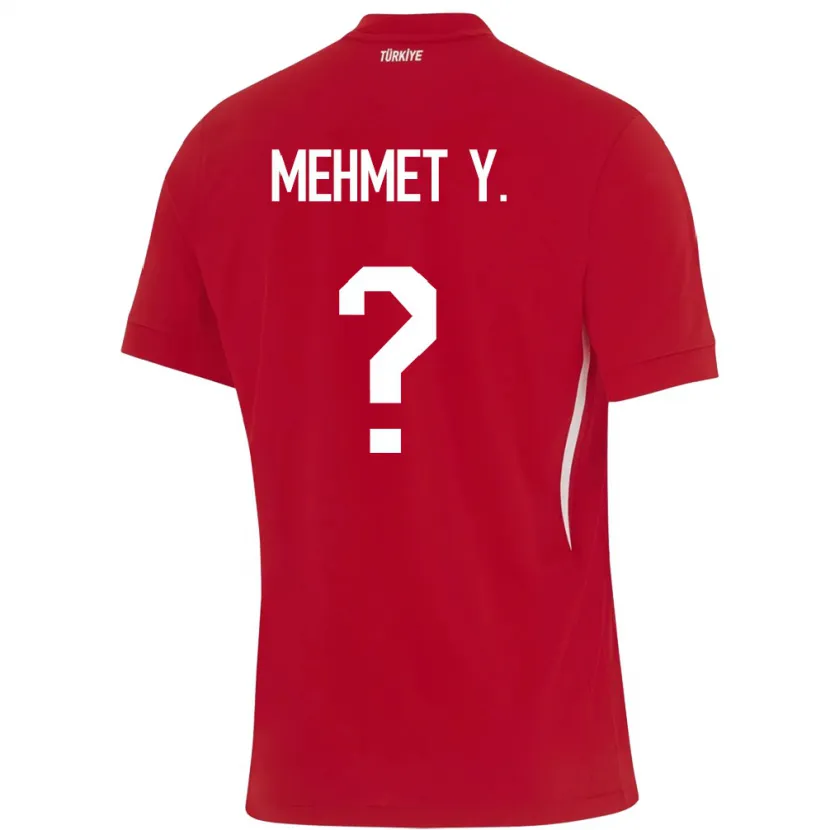 Danxen Dame Tyrkia Mehmet Yildirim #0 Rød Bortetrøye Drakt Trøye 24-26 Skjorter T-Skjorte