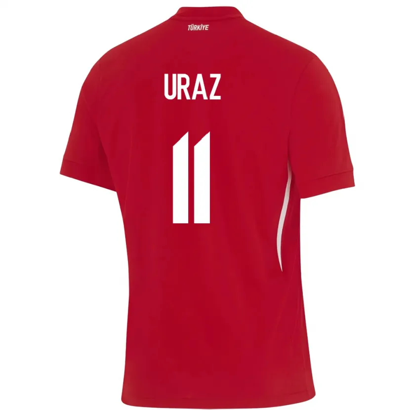 Danxen Dame Tyrkia Yağmur Uraz #11 Rød Bortetrøye Drakt Trøye 24-26 Skjorter T-Skjorte