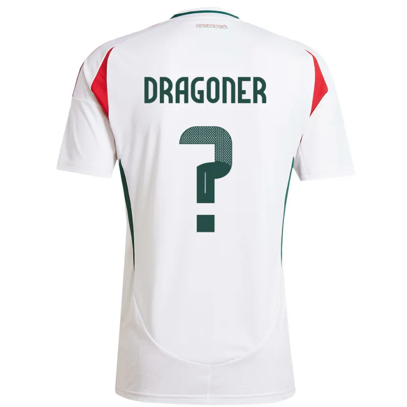 Danxen Dame Ungarn Áron Dragóner #0 Hvit Bortetrøye Drakt Trøye 24-26 Skjorter T-Skjorte