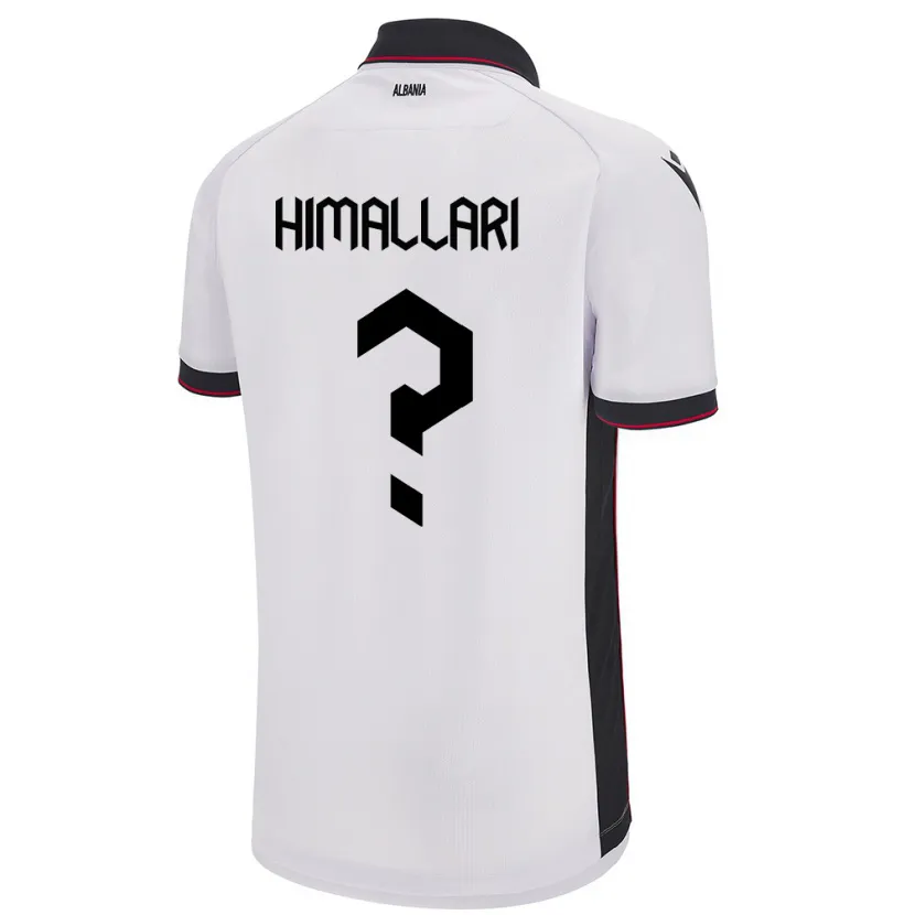 Danxen Dame Albania Elson Himallari #0 Hvit Bortetrøye Drakt Trøye 24-26 Skjorter T-Skjorte
