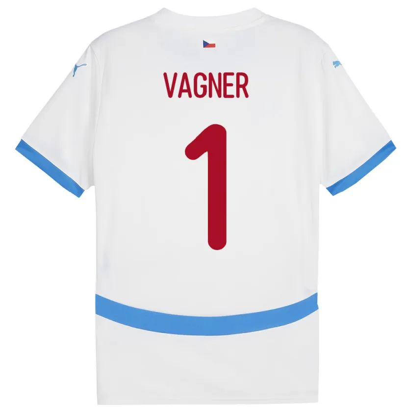 Danxen Dame Tsjekkia Matyas Vagner #1 Hvit Bortetrøye Drakt Trøye 24-26 Skjorter T-Skjorte