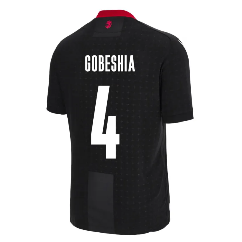 Danxen Dame Georgia Tengo Gobeshia #4 Svart Bortetrøye Drakt Trøye 24-26 Skjorter T-Skjorte