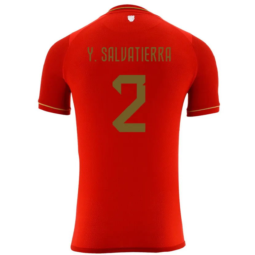 Danxen Dame Bolivia Yuditaz Jimena Salvatierra #2 Rød Bortetrøye Drakt Trøye 24-26 Skjorter T-Skjorte