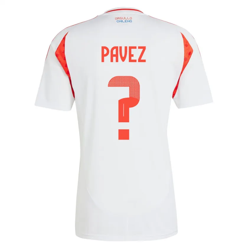 Danxen Dame Chile Camila Pavez #0 Hvit Bortetrøye Drakt Trøye 24-26 Skjorter T-Skjorte