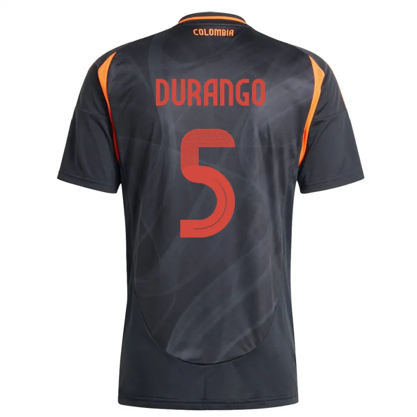 Danxen Dame Colombia Lorena Durango #5 Svart Bortetrøye Drakt Trøye 24-26 Skjorter T-Skjorte