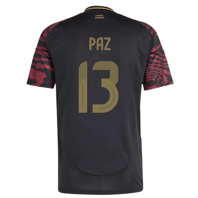 Danxen Dame Peru Braidy Paz #13 Svart Bortetrøye Drakt Trøye 24-26 Skjorter T-Skjorte