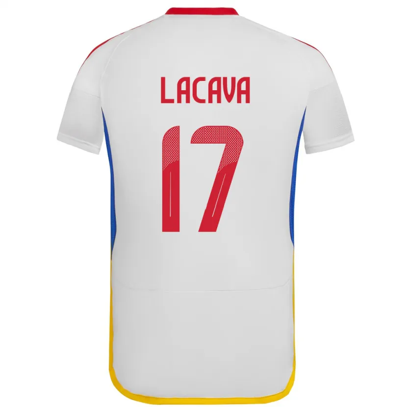 Danxen Dame Venezuela Matías Lacava #17 Hvit Bortetrøye Drakt Trøye 24-26 Skjorter T-Skjorte