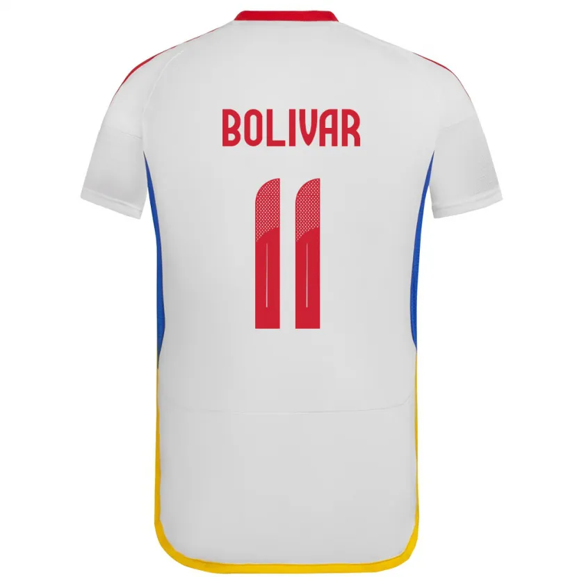 Danxen Dame Venezuela Jovanny Bolívar #11 Hvit Bortetrøye Drakt Trøye 24-26 Skjorter T-Skjorte