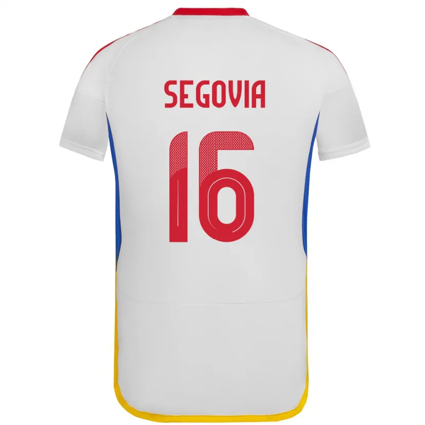 Danxen Dame Venezuela Telasco Segovia #16 Hvit Bortetrøye Drakt Trøye 24-26 Skjorter T-Skjorte