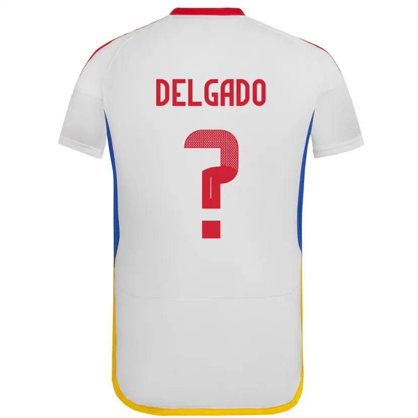 Danxen Dame Venezuela Álex Delgado #0 Hvit Bortetrøye Drakt Trøye 24-26 Skjorter T-Skjorte