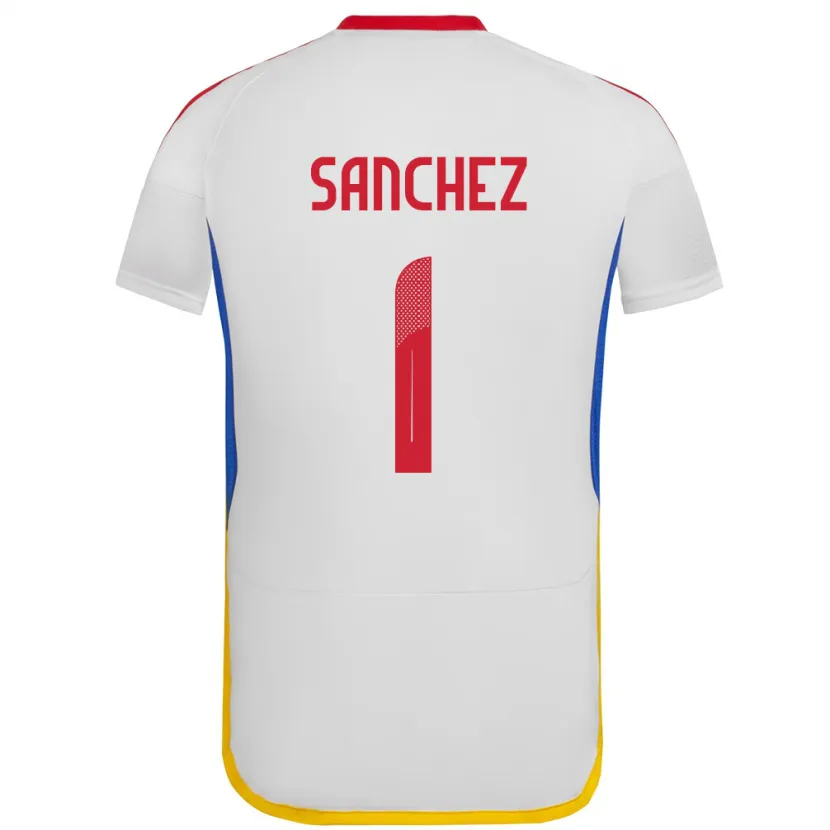 Danxen Dame Venezuela Jorge Sánchez #1 Hvit Bortetrøye Drakt Trøye 24-26 Skjorter T-Skjorte