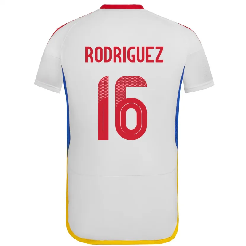 Danxen Dame Venezuela Arianna Rodríguez #16 Hvit Bortetrøye Drakt Trøye 24-26 Skjorter T-Skjorte