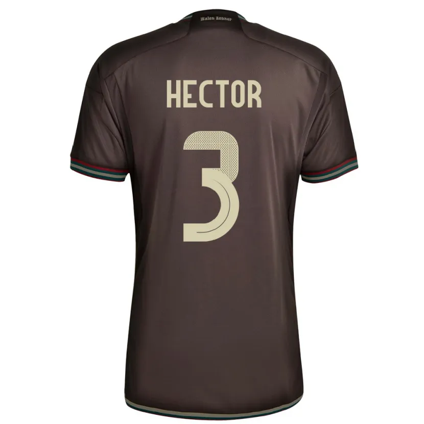 Danxen Dame Jamaica Michael Hector #3 Nattbrun Bortetrøye Drakt Trøye 24-26 Skjorter T-Skjorte