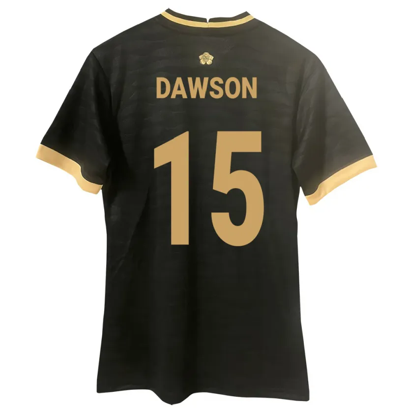 Danxen Dame Panama Didier Dawson #15 Svart Bortetrøye Drakt Trøye 24-26 Skjorter T-Skjorte