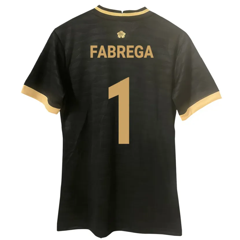 Danxen Dame Panama Sasha Fábrega #1 Svart Bortetrøye Drakt Trøye 24-26 Skjorter T-Skjorte