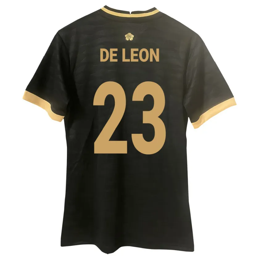 Danxen Dame Panama Yerenis De León #23 Svart Bortetrøye Drakt Trøye 24-26 Skjorter T-Skjorte